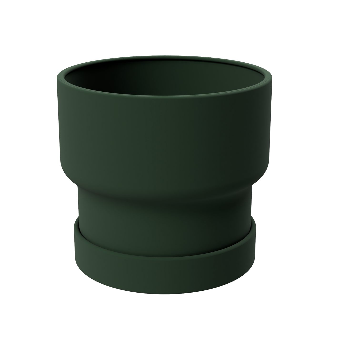 Indoor pot / planter with water tray and heart-shaped details