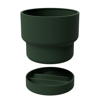 Indoor pot / planter with water tray and heart-shaped details