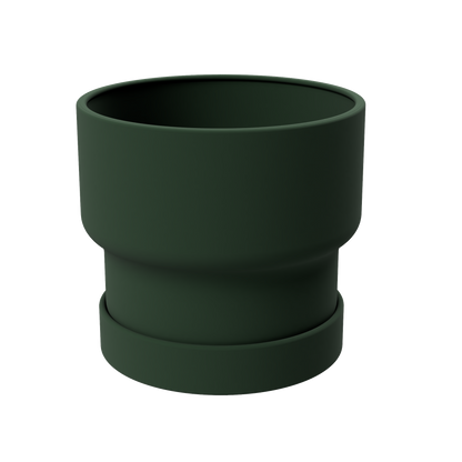 Indoor pot / planter with water tray and heart-shaped details